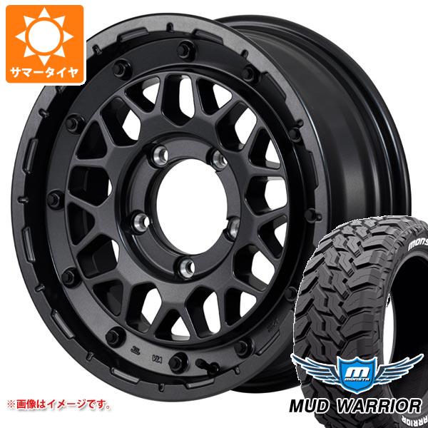 【タイヤ交換対象】スズキ ジムニーノマド JC74W用 サマータイヤ モンスタ マッドウォーリアー LT215/70R16 107/105Q ホワイトレター ナイトロパワー M29 スティンガー 6.0-16 タイヤホイール4本セット