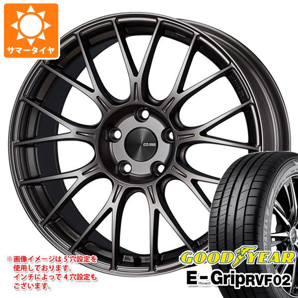 【タイヤ交換対象】サマータイヤ 185/55R16 83V グッドイヤー エフィシエントグリップ RVF02 エンケイ パフォーマンスライン PFM1 6.5-16 タイヤホイール4本セット