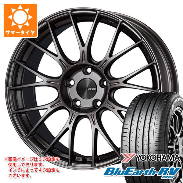 【タイヤ交換対象】サマータイヤ 215/45R18 93W XL ヨコハマ ブルーアースRV RV03 エンケイ パフォーマンスライン PFM1 7.5-18 タイヤホイール4本セット|タイヤ1番