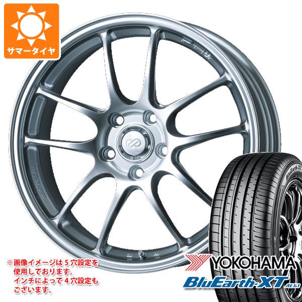 【タイヤ交換対象】サマータイヤ 215/55R17 94V ヨコハマ ブルーアースXT AE61 エンケイ パフォーマンスライン PF01 7.0-17 タイヤホイール4本セット