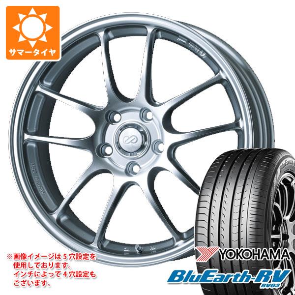 【タイヤ交換対象】サマータイヤ 225/55R17 101V XL ヨコハマ ブルーアースRV RV03 エンケイ パフォーマンスライン PF01 8.0-17 タイヤホイール4本セット|タイヤ1番