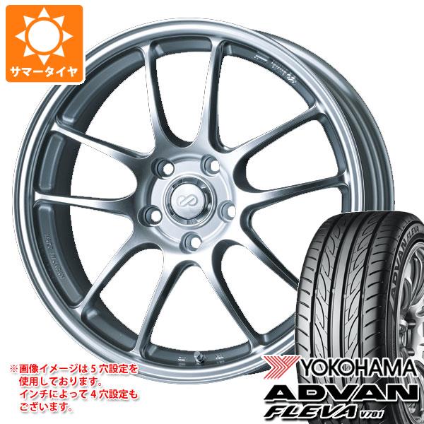 【タイヤ交換対象】2026年製 サマータイヤ 195/55R16 87V ヨコハマ アドバン フレバ V701 エンケイ パフォーマンスライン PF01 7.0-16 タイヤホイール4本セット|タイヤ1番