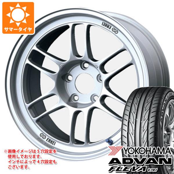 【タイヤ交換対象】サマータイヤ 225/50R17 98W XL ヨコハマ アドバン フレバ V701 エンケイ レーシング RPF1 8.0-17 タイヤホイール4本セット