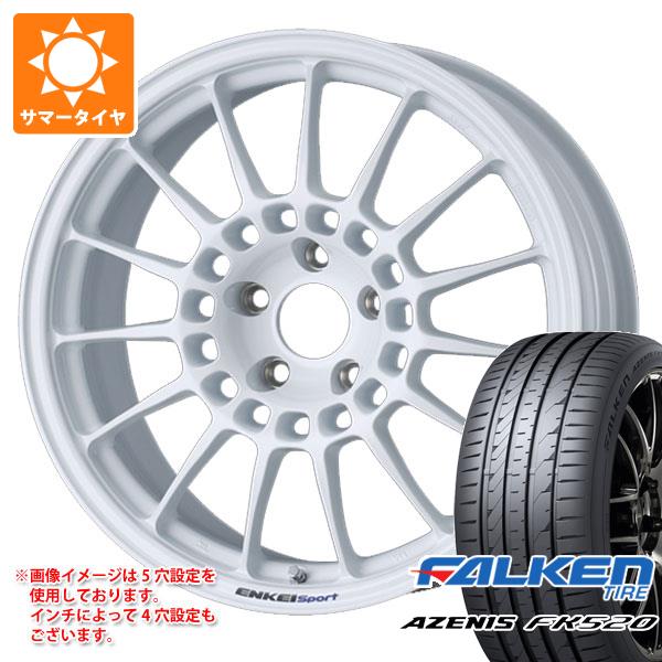 【タイヤ交換対象】サマータイヤ 225/55R18 102W XL ファルケン アゼニス FK520L エンケイ スポーツ RC-T5 8.0-18 タイヤホイール4本セット｜タイヤ１番