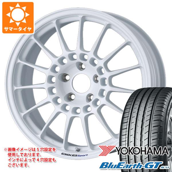 【タイヤ交換対象】サマータイヤ 225/50R17 98W XL ヨコハマ ブルーアースGT AE51 エンケイ スポーツ RC-T5 8.0-17 タイヤホイール4本セット｜タイヤ１番