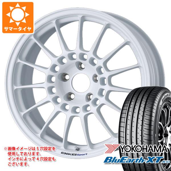 【タイヤ交換対象】サマータイヤ 215/55R18 99V XL ヨコハマ ブルーアースXT AE61 エンケイ スポーツ RC-T5 8.0-18 タイヤホイール4本セット 140,400円
