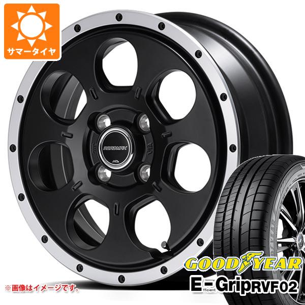【タイヤ交換対象】サマータイヤ 165/55R15 75V グッドイヤー エフィシエントグリップ RVF02 ロードマックス WO-7 あげ軽 4.5-15 タイヤホイール4本セット|タイヤ1番