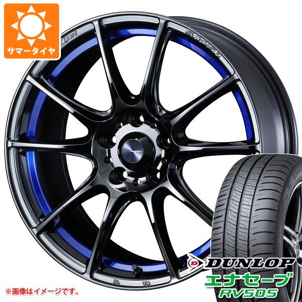 【タイヤ交換対象】サマータイヤ 245/45R18 100W XL ダンロップ エナセーブ RV505 ウェッズスポーツ SA-25R ブルーライトクロームツー 7.5-18 タイヤホイール4本セット|タイヤ1番