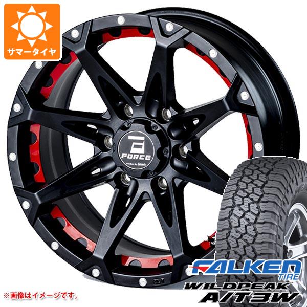 【タイヤ交換対象】FJクルーザー 10系用 サマータイヤ ファルケン ワイルドピーク A/T3W LT285/70R17 116Q フォース デナリ 8.0-17 タイヤホイール4本セット