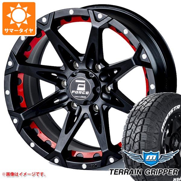【タイヤ交換対象】5本セット FJクルーザー 10系用 サマータイヤ モンスタ テレーングリッパー LT285/70R17 121/118R ホワイトレター フォース デナリ 8.0-17 タイヤホイール5本セット 146,625円