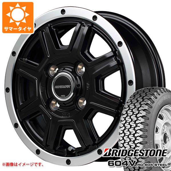 サマータイヤ 155R12 6PR ブリヂストン 604V RD-604 スチール MIDホイールズ WF-8 4.0-12 タイヤホイール4本セット|タイヤ1番