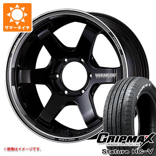 【タイヤ交換対象】ハイエース 200系用 サマータイヤ グリップマックス スタチャー HC-V 225/50R18C 107/105H ホワイトレター レイズ ボルクレーシング TE37SB ツアラー 8.0-18 タイヤホイール4本セット｜タイヤ１番