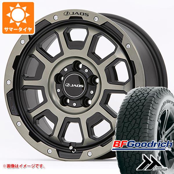 【タイヤ交換対象】サマータイヤ 245/65R17 111T XL BFグッドリッチ トレールテレーンT/A アウトラインホワイトレター ジャオス アダマス BL5 7.5-17 タイヤホイール4本セット