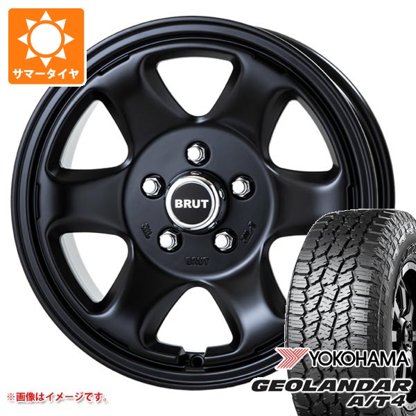 【タイヤ交換対象】サマータイヤ 215/70R16 100H ヨコハマ ジオランダー A/T4 G018 ブラックレター ブルート BR-44 デリカD:5用 6.5-16 タイヤホイール4本セット｜タイヤ１番