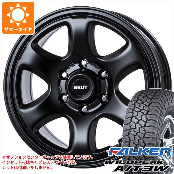 【タイヤ交換対象】5本セット FJクルーザー 10系用 サマータイヤ ファルケン ワイルドピーク A/T3W LT285/70R17 116Q ブルート BR-44 7.5-17 タイヤホイール5本セット
