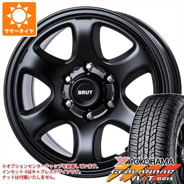 【タイヤ交換対象】ランドクルーザー プラド 150系用 サマータイヤ ヨコハマ ジオランダー A/T G015 P285/70R17 117T アウトラインホワイトレター ブルート BR-44 7.5-17 タイヤホイール4本セット|タイヤ1番