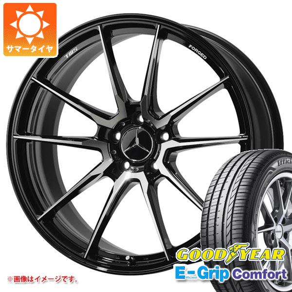 【タイヤ交換対象】メルセデスベンツ C117 CLA用 サマータイヤ グッドイヤー エフィシエントグリップコンフォート 225/35R19 88W XL TWS エクスパー EX-fM2 モノブロック タイヤホイール4本セット｜タイヤ１番