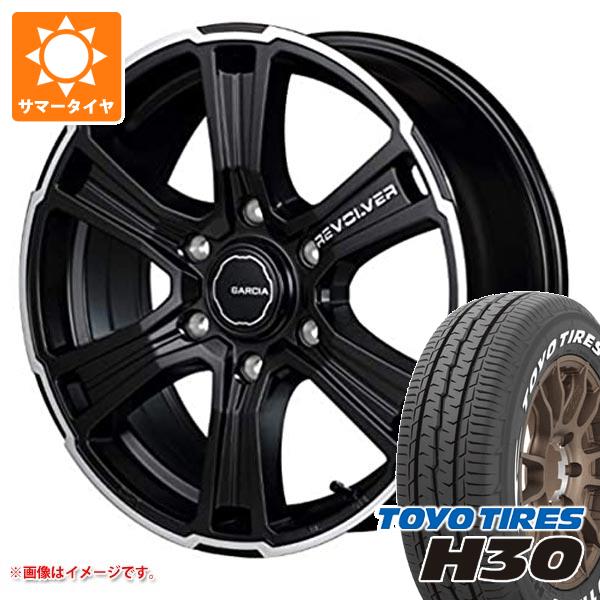 【タイヤ交換対象】トヨタ ハイエース 200系用 サマータイヤ トーヨー H30 215/60R17C 109/107R ホワイトレター ガルシア エスエス リボルバー 6.5-17 タイヤホイール4本セット