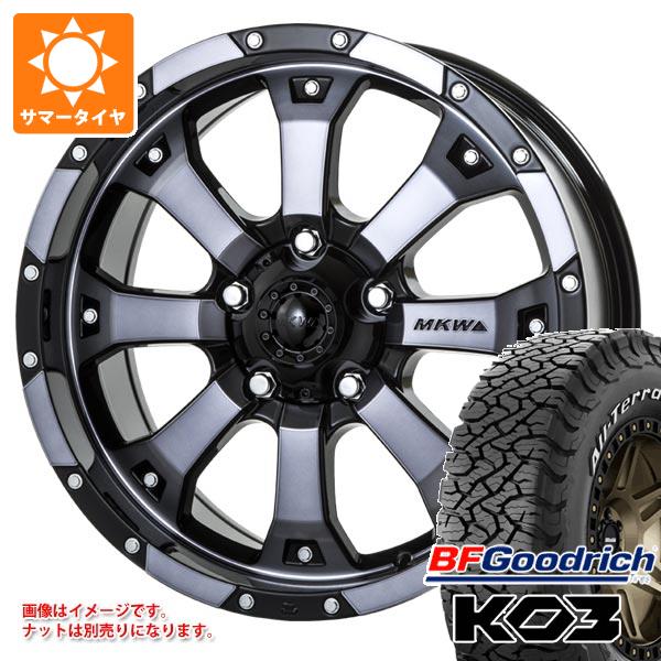 【タイヤ交換対象】5本セット ジープ ラングラー JK/JL系用 サマータイヤ BFグッドリッチ オールテレーンT/A KO3 LT265/70R17 118/115S ホワイトレター MKW MK-46 タイヤホイール5本セット