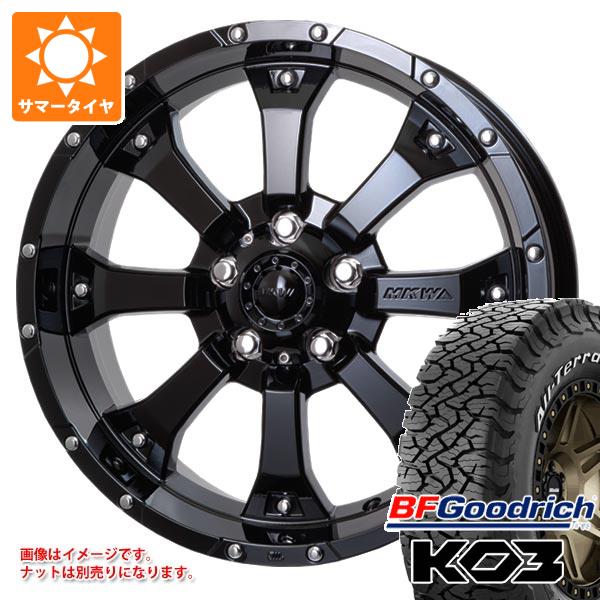 【タイヤ交換対象】ジープ ラングラー JK/JL系用 サマータイヤ BFグッドリッチ オールテレーンT/A KO3 LT295/70R17 128/125S ホワイトレター MKW MK-46 タイヤホイール4本セット