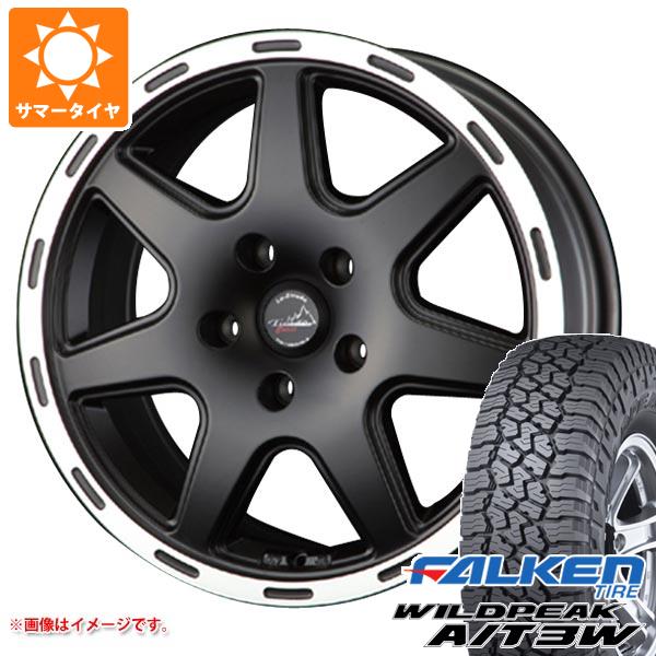 【タイヤ交換対象】ジープ ラングラー JK/JL系用 サマータイヤ ファルケン ワイルドピーク A/T3W LT265/70R17 121/118R ラ・ストラーダ ティラード クロス タイヤホイール4本セット