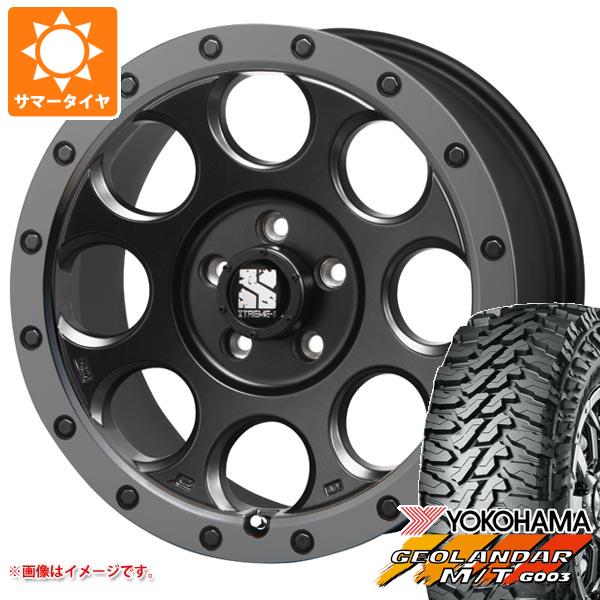 【タイヤ交換対象】ジープ ラングラー JK/JL系用 2026年製 サマータイヤ ヨコハマ ジオランダー M/T G003 LT265/70R17 121/118Q MLJ エクストリームJ XJ03 タイヤホイール4本セット|タイヤ1番