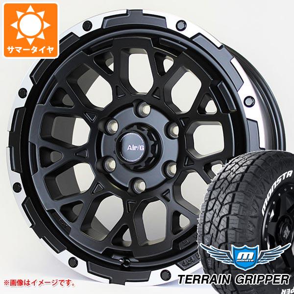 【タイヤ交換対象】サマータイヤ 265/65R17 116T XL モンスタ テレーングリッパー ホワイトレター エアージー ロックス 8.0-17 タイヤホイール4本セット