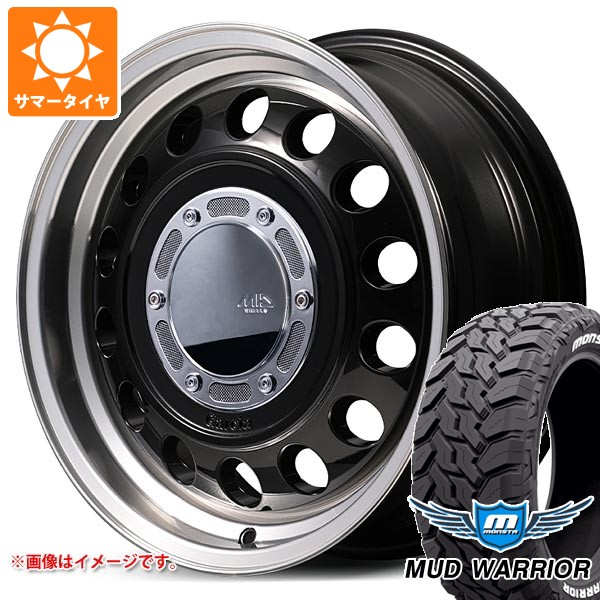 【タイヤ交換対象】5本セット スズキ ジムニー JB64W用 サマータイヤ モンスタ マッドウォーリアー LT215/70R16 107/105Q ホワイトレター ガルシア シスコ タイプ2 5.5-16 タイヤホイール5本セット