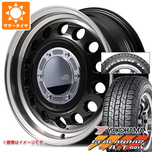 【タイヤ交換対象】スズキ ジムニー用 2026年製 サマータイヤ ヨコハマ ジオランダー A/T G015 185/85R16 105/103N LT ホワイトレター ガルシア シスコ タイプ2 5.5-16 タイヤホイール4本セット｜タイヤ１番
