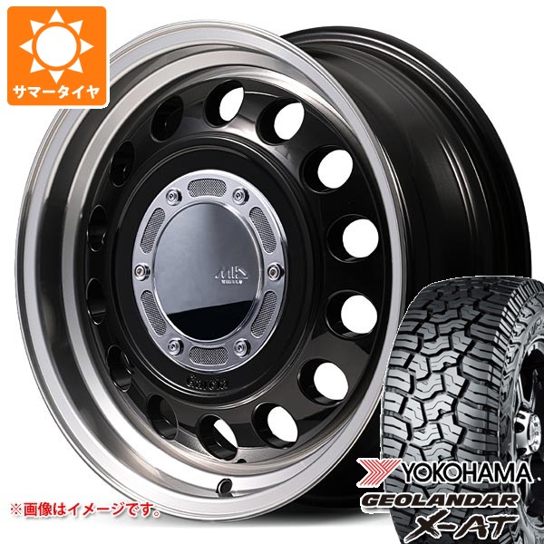 【タイヤ交換対象】5本セット スズキ ジムニーノマド JC74W用 サマータイヤ ヨコハマ ジオランダー X-AT G016 LT235/70R16 104/101Q ブラックレター ガルシア シスコ タイプ2 6.0-16 タイヤホイール5本セット