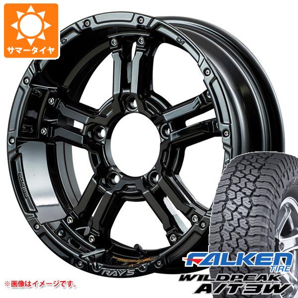 【タイヤ交換対象】5本セット スズキ ジムニーノマド JC74W用 サマータイヤ ファルケン ワイルドピーク A/T3W LT225/75R16 115/112Q レイズ デイトナ FDX-J コレクション 5.5-16 タイヤホイール5本セット 135,188円