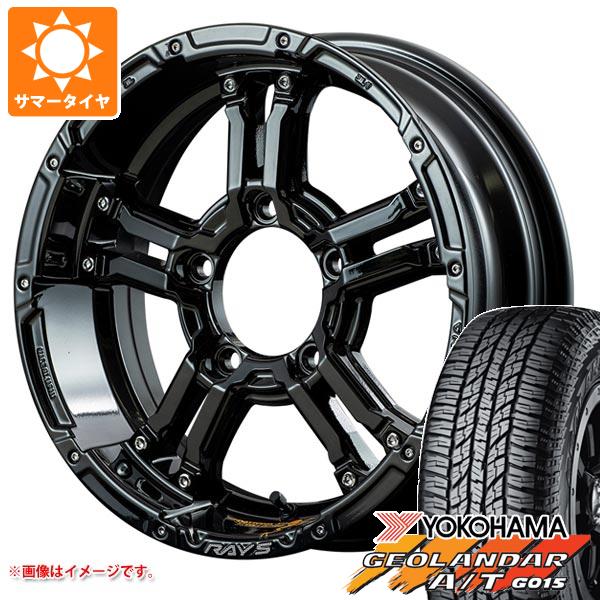 【タイヤ交換対象】5本セット スズキ ジムニーノマド JC74W用 サマータイヤ ヨコハマ ジオランダー A/T G015 LT225/75R16 115/112R アウトラインホワイトレター レイズ デイトナ FDX-J コレクション 5.5-16 タイヤホイール5本セット|タイヤ1番