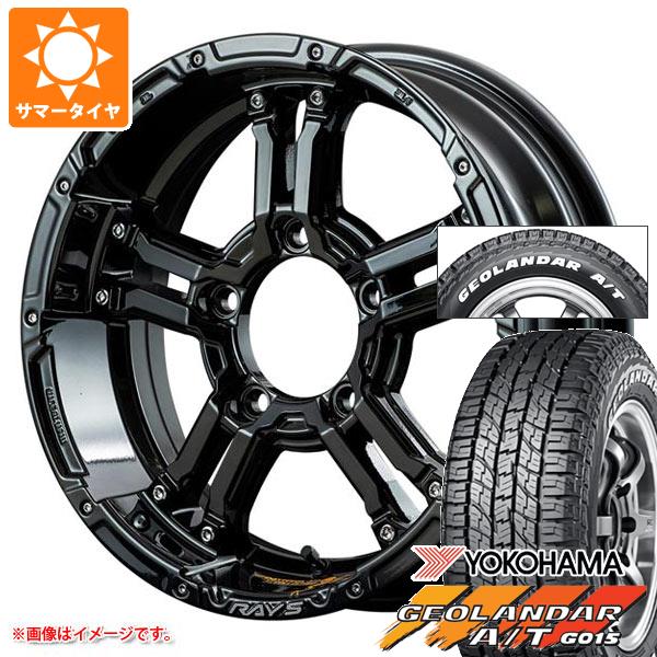 【タイヤ交換対象】5本セット スズキ ジムニーノマド JC74W用 サマータイヤ ヨコハマ ジオランダー A/T G015 185/85R16 105/103N LT ホワイトレター レイズ デイトナ FDX-J コレクション 5.5-16 タイヤホイール5本セット