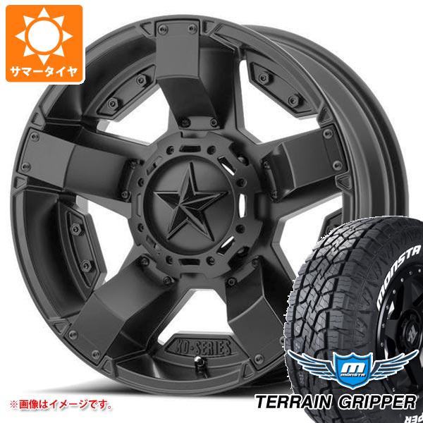 【タイヤ交換対象】5本セット ジープ ラングラー JK/JL系用 サマータイヤ モンスタ テレーングリッパー 33x12.50R20 121/119Q ホワイトレター KMC XD811 ロックスター2 タイヤホイール5本セット