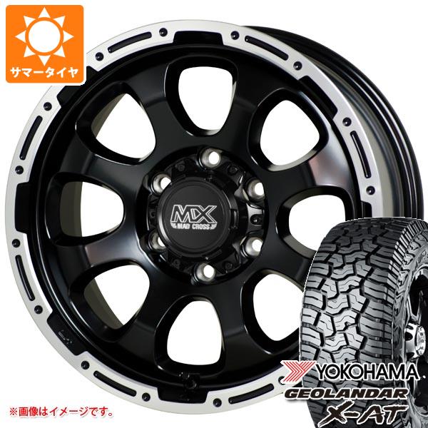 【タイヤ交換対象】ハイエース 200系用 2026年製 サマータイヤ ヨコハマ ジオランダー X-AT G016 LT215/70R16 100/97Q ブラックレター マッドクロスグレイス 6.5-16 タイヤホイール4本セット