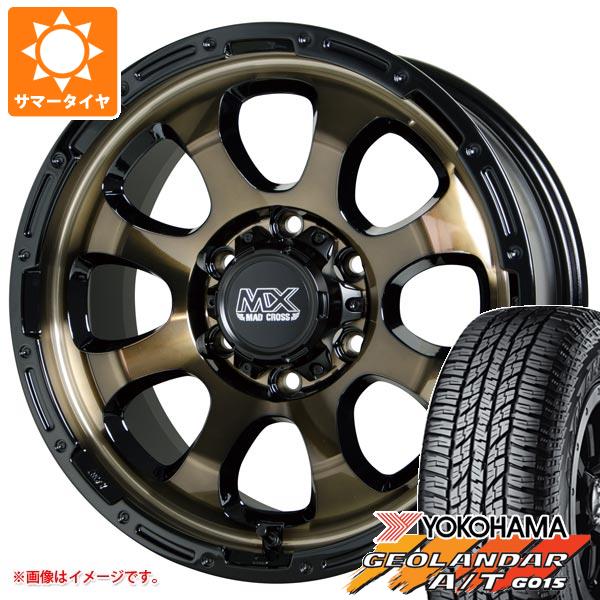 【タイヤ交換対象】5本セット FJクルーザー 10系用 サマータイヤ ヨコハマ ジオランダー A/T G015 P285/70R17 117T アウトラインホワイトレター マッドクロスグレイス 8.0-17 タイヤホイール5本セット｜タイヤ１番