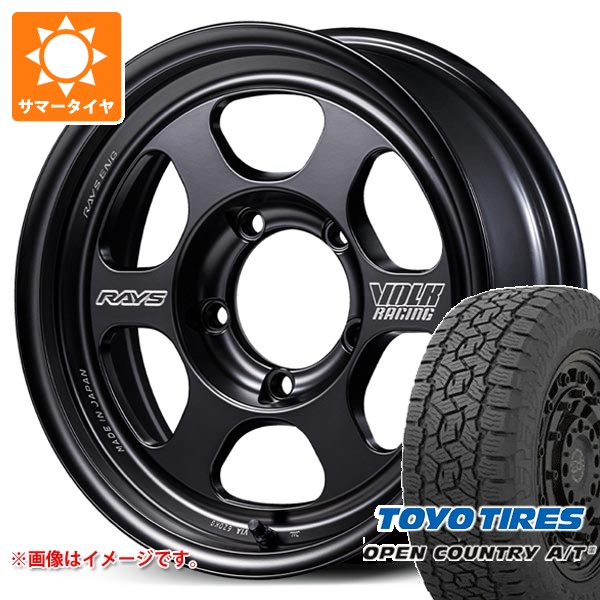【タイヤ交換対象】スズキ ジムニー JB64W用 サマータイヤ トーヨー オープンカントリー A/T3 215/70R16 100T ブラックレター レイズ ボルクレーシング TE37XT for J ブラックシャドー 5.5-16 タイヤホイール4本セット｜タイヤ１番