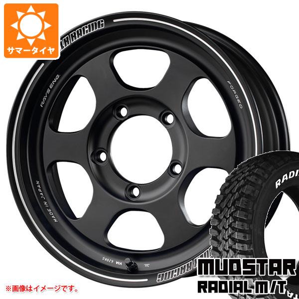 【タイヤ交換対象】5本セット スズキ ジムニーノマド JC74W用 サマータイヤ マッドスター ラジアル M/T 215/70R16 100T ホワイトレター レイズ ボルクレーシング TE37XT FOR J 6.0-16 タイヤホイール5本セット