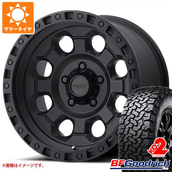 【タイヤ交換対象】ジープ ラングラー JK/JL系用 サマータイヤ BFグッドリッチ オールテレーンT/A KO2 33x12.50R18LT 118S ブラックレター アメリカンレーシング AR201 タイヤホイール4本セット|タイヤ1番