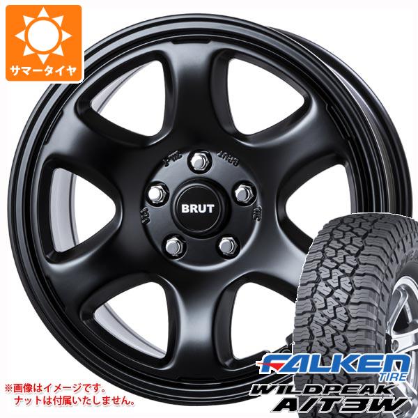 【タイヤ交換対象】5本セット ジープ ラングラー JK/JL系用 サマータイヤ ファルケン ワイルドピーク A/T3W LT285/70R17 116Q ブルート BR-44 タイヤホイール5本セット 153,063円