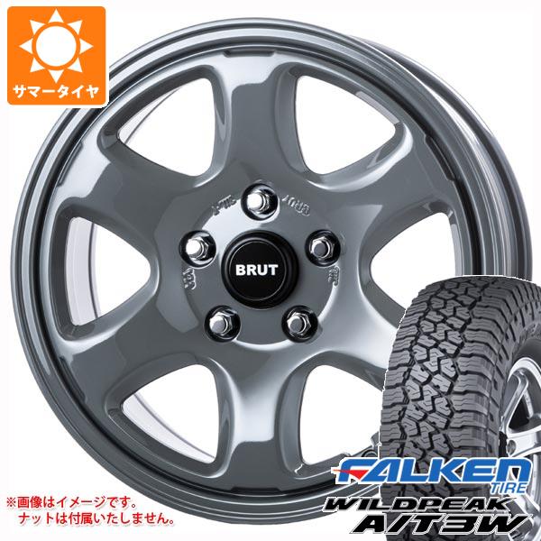 【タイヤ交換対象】ジープ ラングラー JK/JL系用 サマータイヤ ファルケン ワイルドピーク A/T3W 35x12.50R17 121Q ブルート BR-44 タイヤホイール4本セット｜タイヤ１番