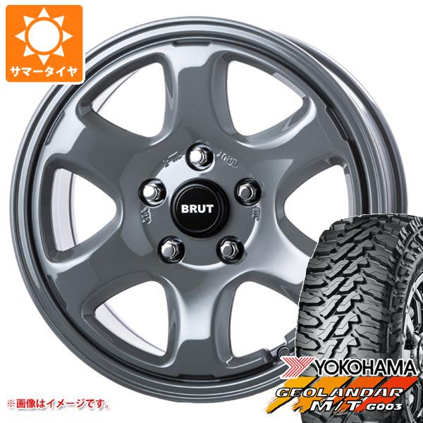 【タイヤ交換対象】サマータイヤ 225/65R17 107/103Q ヨコハマ ジオランダー M/T G003 ブルート BR-44 7.5-17 タイヤホイール4本セット｜タイヤ１番