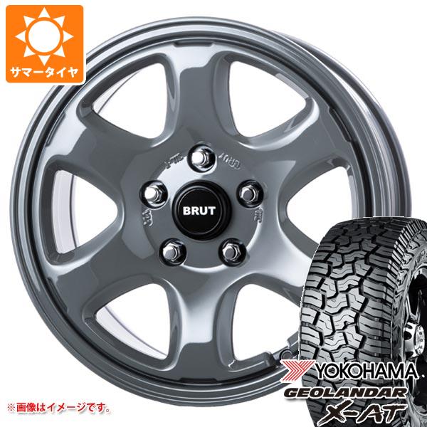 【タイヤ交換対象】ジープ ラングラー JK/JL系用 2026年製 サマータイヤ ヨコハマ ジオランダー X-AT G016 LT285/70R17 121/118Q ブラックレター ブルート BR-44 タイヤホイール4本セット|タイヤ1番