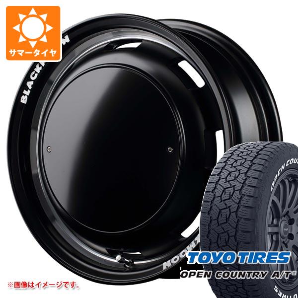 【タイヤ交換対象】ジムニー JB64W用 2026年製 サマータイヤ トーヨー オープンカントリー A/T3 215/70R16 100T ホワイトレター ガルシア シスコ ブラックムーンエディション 5.5-16 タイヤホイール4本セット｜タイヤ１番