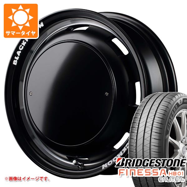 【タイヤ交換対象】サマータイヤ 165/55R14 72V ブリヂストン フィネッサ HB01 ガルシア シスコ ブラックムーンエディション 4.5-14 タイヤホイール4本セット|タイヤ1番