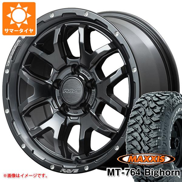 【タイヤ交換対象】サマータイヤ 225/75R16 10PR マキシス MT-764 ビッグホーン アウトラインホワイトレター レイズ デイトナ F6 ブースト 7.0-16 タイヤホイール4本セット｜タイヤ１番