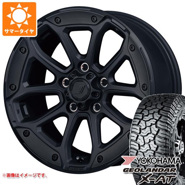 【タイヤ交換対象】ジープ ラングラー JK/JL系用 サマータイヤ ヨコハマ ジオランダー X-AT G016 LT295/70R17 121/118Q ブラックレター ジェップセン MJCR 216 タイヤホイール4本セット