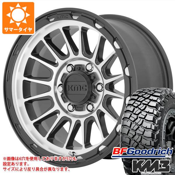 【タイヤ交換対象】サマータイヤ 275/65R18 123/120Q BFグッドリッチ マッドテレーンT/A KM3 KMC KM542 インパクト 9.0-18 タイヤホイール4本セット