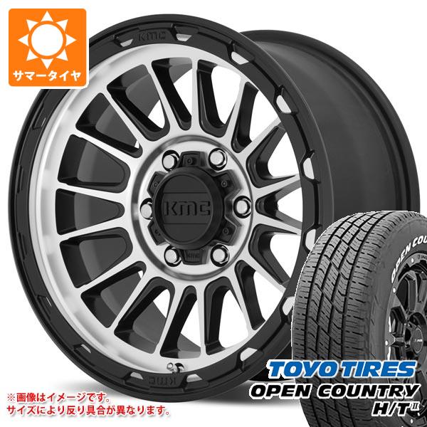 【タイヤ交換対象】ミツビシ デリカD5用 2026年製 サマータイヤ トーヨー オープンカントリー H/T2 215/70R16 100H ホワイトレター KMC KM542 インパクト 7.0-16 タイヤホイール4本セット｜タイヤ１番