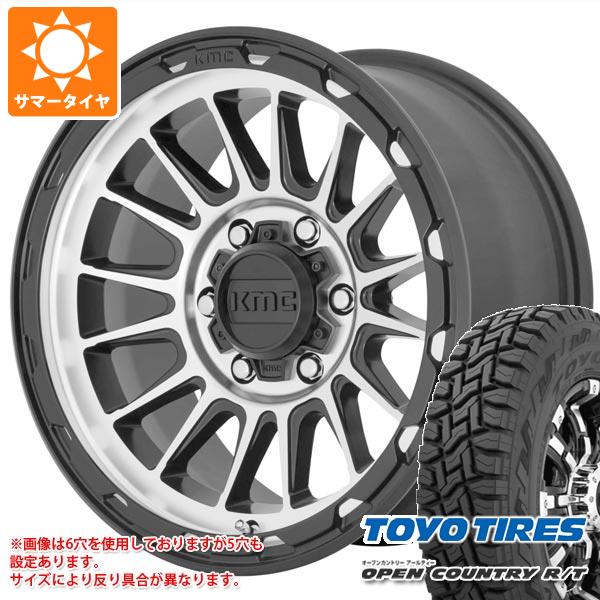 【タイヤ交換対象】デリカD:5用 サマータイヤ トーヨー オープンカントリー R/T 235/70R16 106Q ホワイトレター KMC KM542 インパクト 7.0-16 タイヤホイール4本セット|タイヤ1番